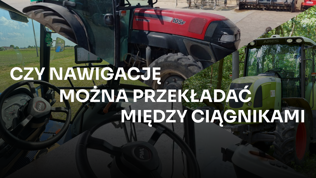 Can agricultural navigation be transferred between tractors?
