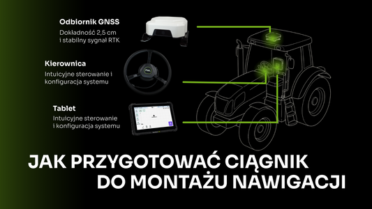 How to prepare a tractor for installing agricultural navigation